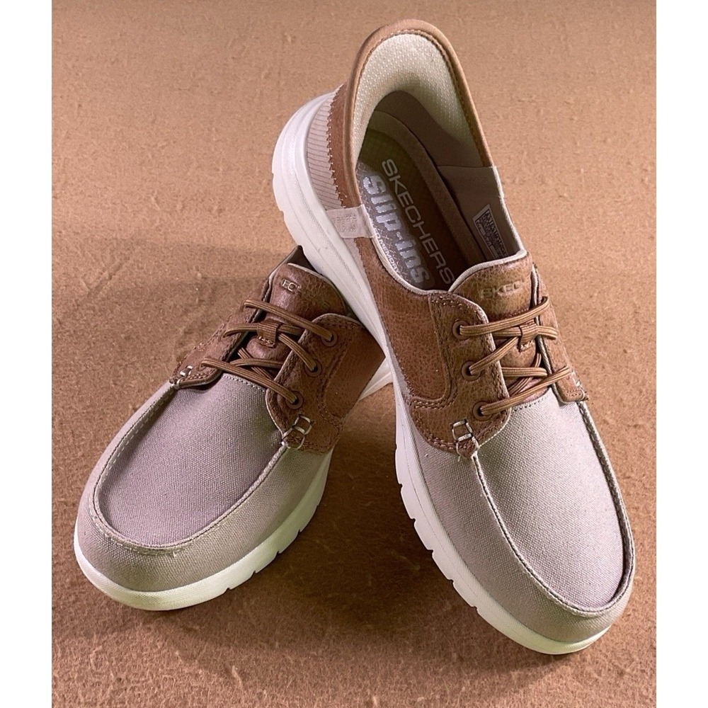 Skechers Hands Free Slip-ins On-the-GO Ideal Taupe Brown Loafers 8.5